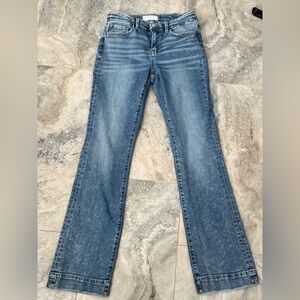 Stylish Blue Straight Leg Women's Jeans